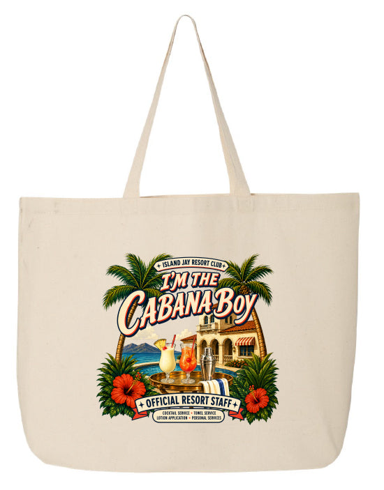 I'm The Cabana Boy Resort Large Tote
