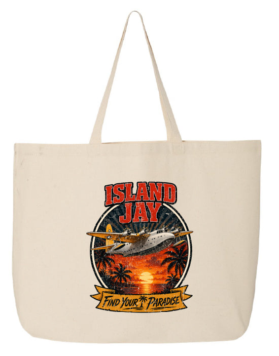 Island Jay Find Your Paradise Large Tote