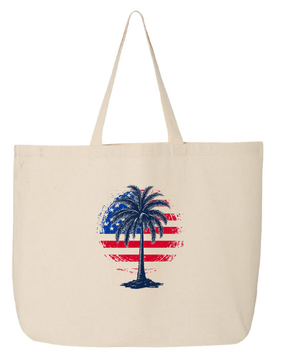Freedom Shores Beach Tote Bag