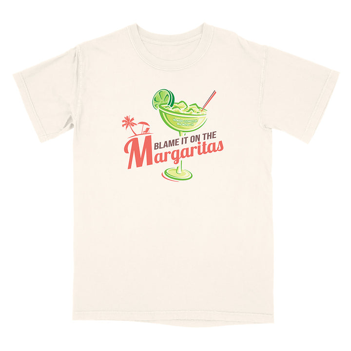 Howard Livingston Blame It On the Margaritas T-Shirt Natural White