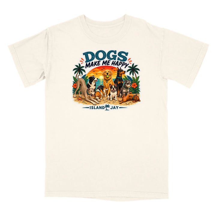 Dogs Make Me Happy T-Shirt