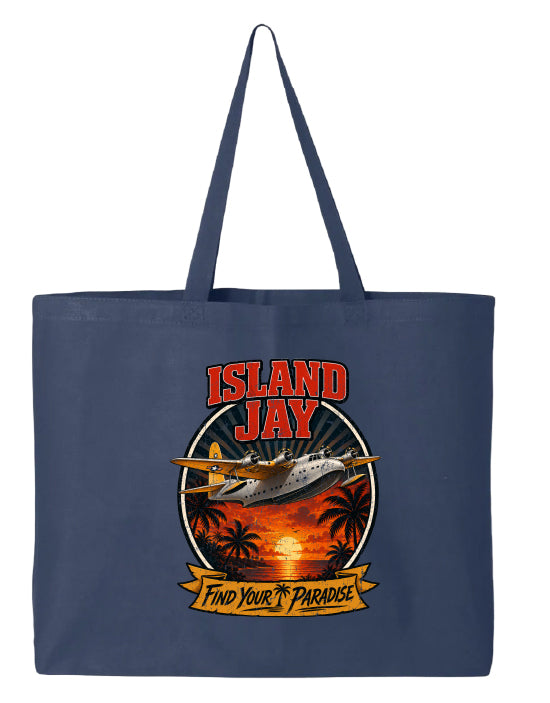 Island Jay Find Your Paradise Large Tote