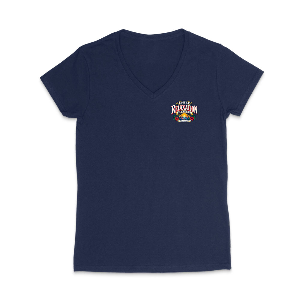 Chief Relaxation Officer WOMEN'S V-Neck T-Shirt