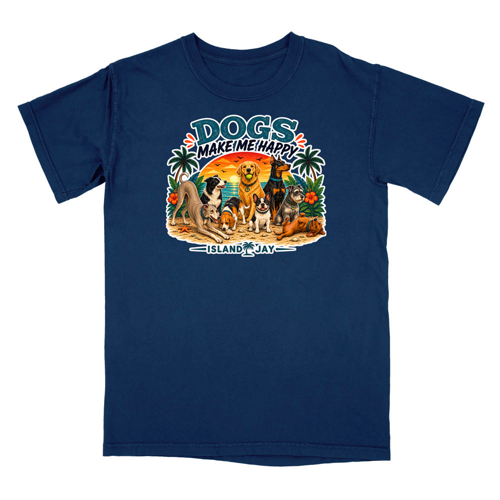 Dogs Make Me Happy T-Shirt