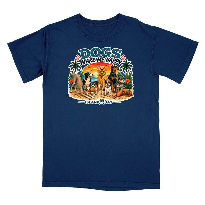 Dogs Make Me Happy T-Shirt