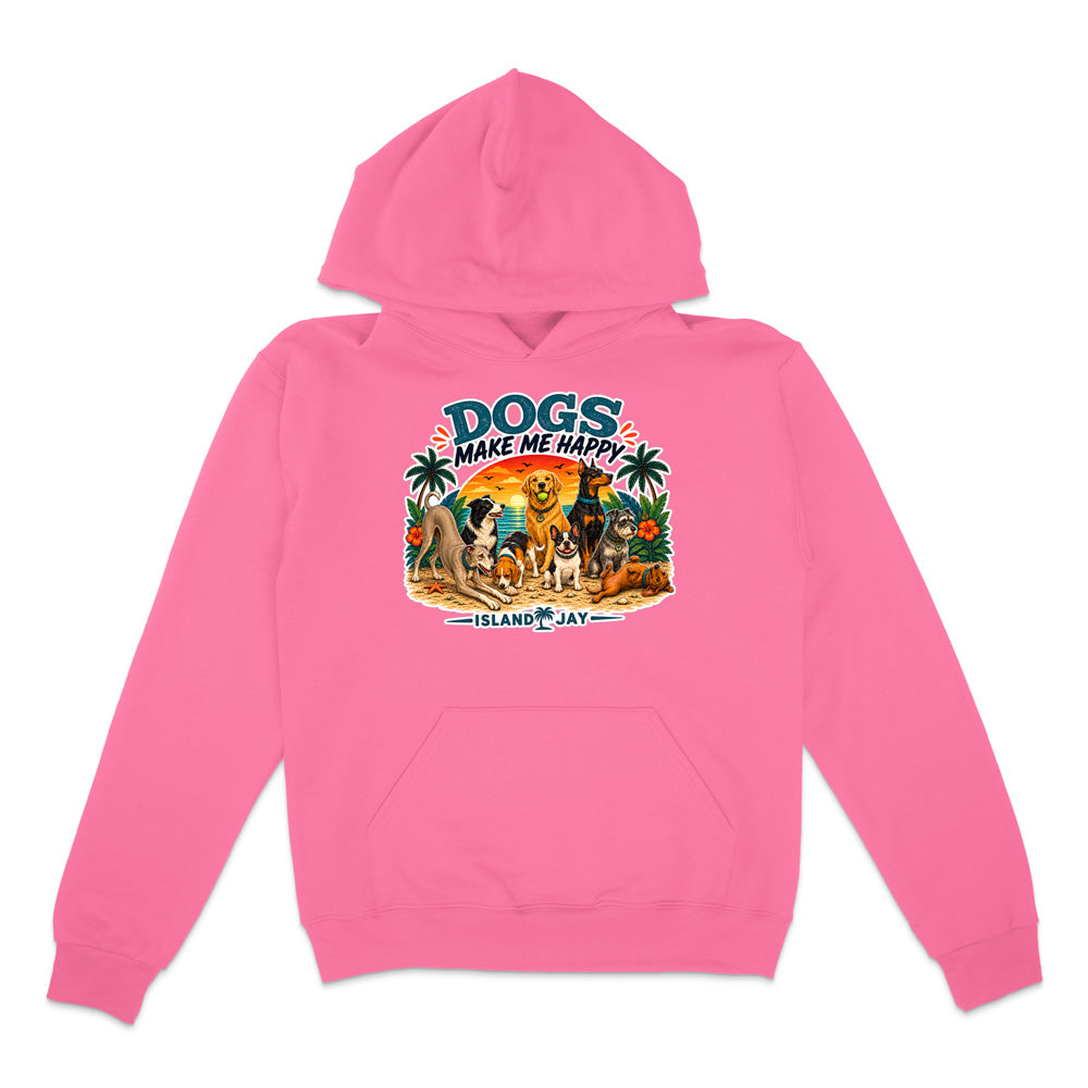 Dogs Make Me Happy Hoodie