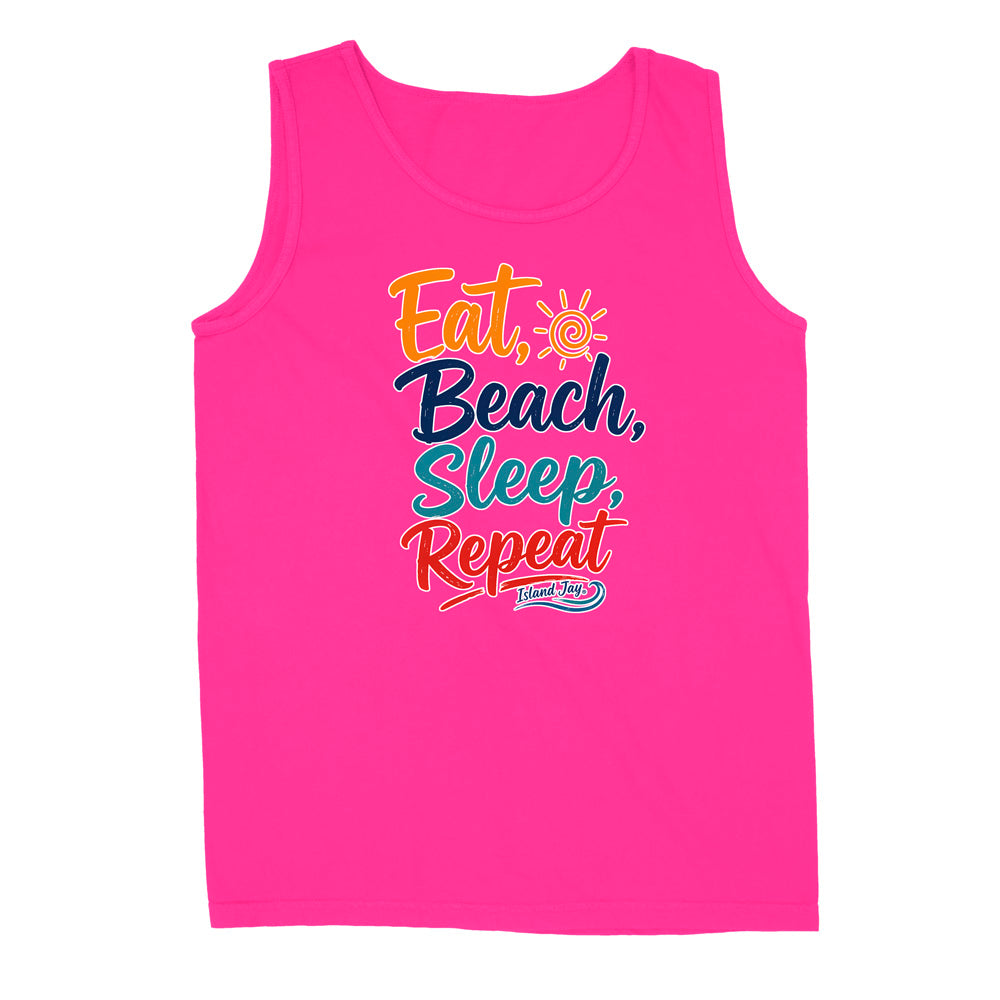 Eat, Beach, Sleep, Repeat Tank Top