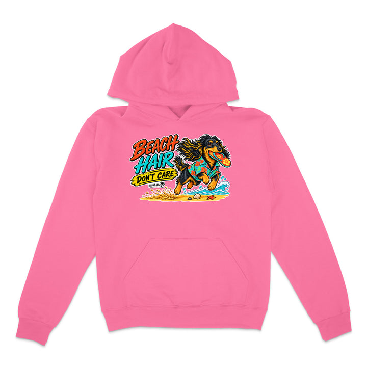 Beach Hair Don't Care Dog Hoodie