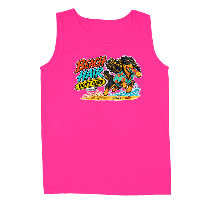 Beach Hair Don't Care Dog Tank Top