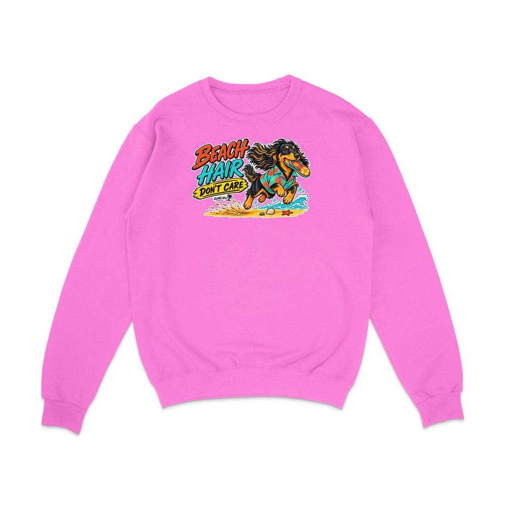 Beach Hair Don't Care Dog Sweatshirt