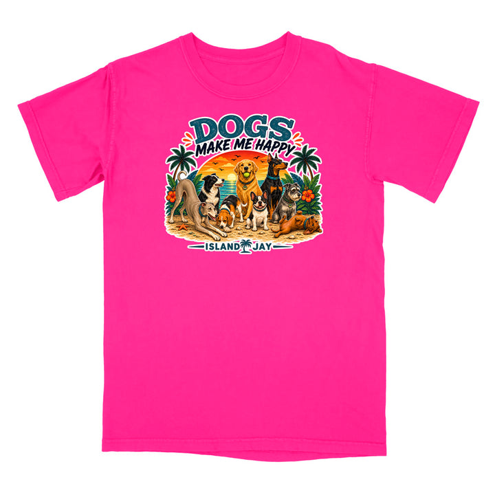 Dogs Make Me Happy T-Shirt