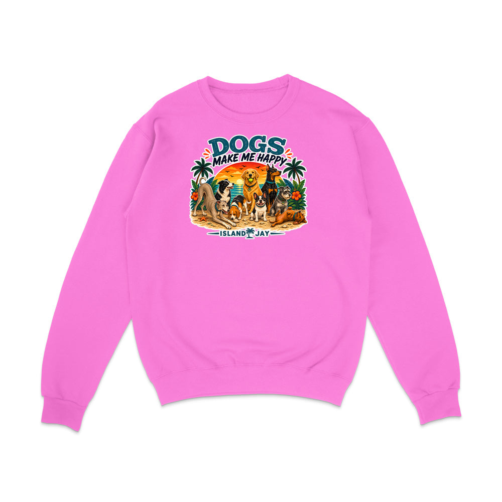 Dogs Make Me Happy Sweatshirt