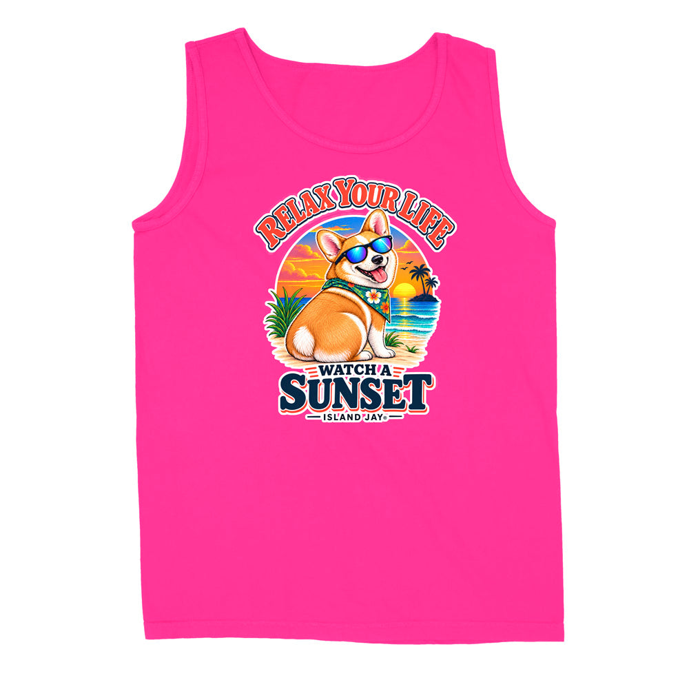Relax Your Life Watch a Sunset Tank Top