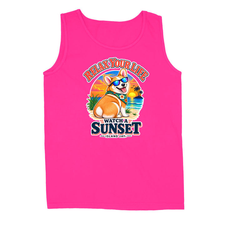Relax Your Life Watch a Sunset Tank Top