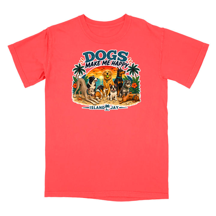 Dogs Make Me Happy T-Shirt