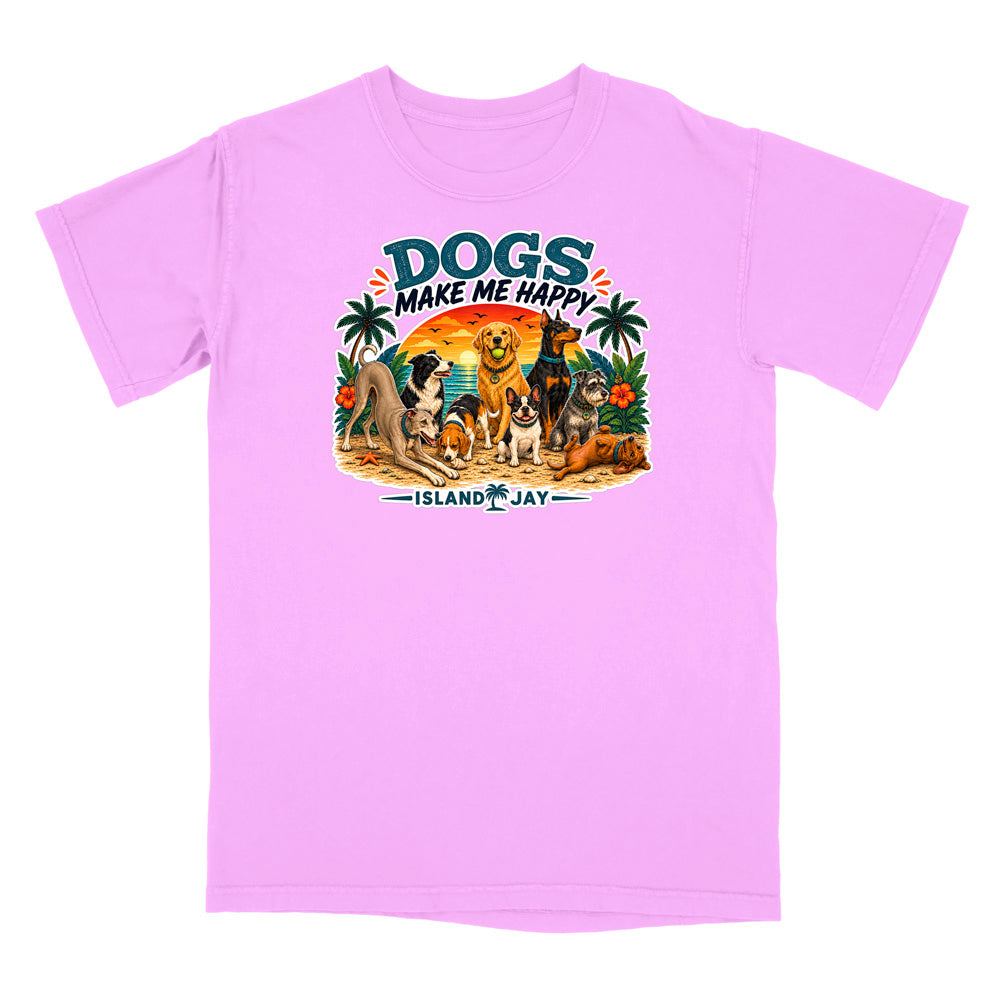 Dogs Make Me Happy T-Shirt