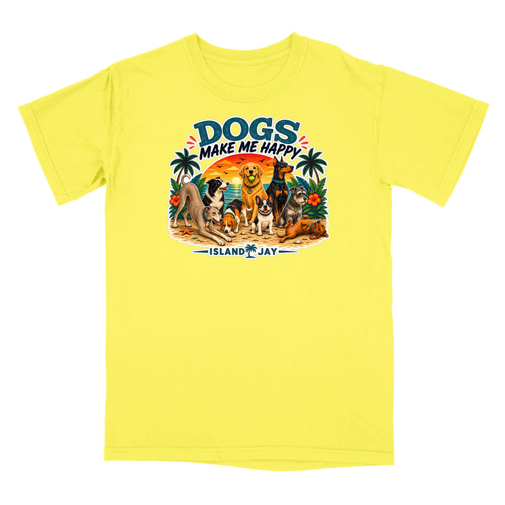 Dogs Make Me Happy T-Shirt
