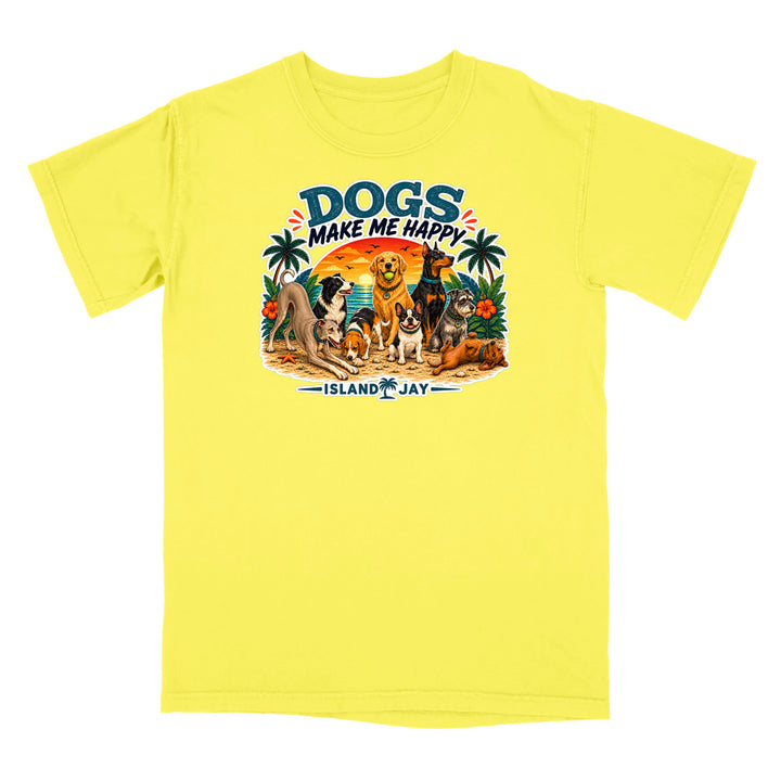 Dogs Make Me Happy T-Shirt