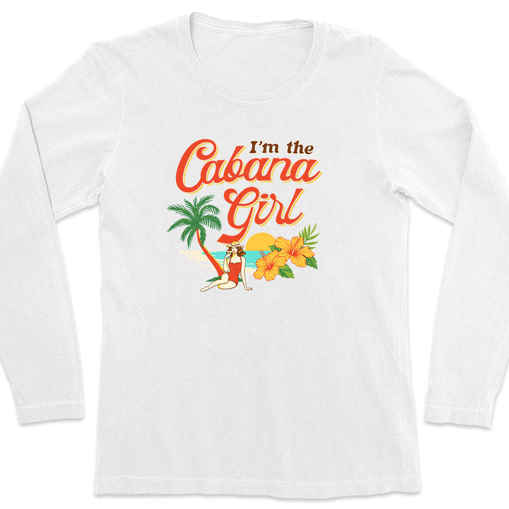 Women's I'm The Cabana Girl Hibiscus Long Sleeve T-Shirt
