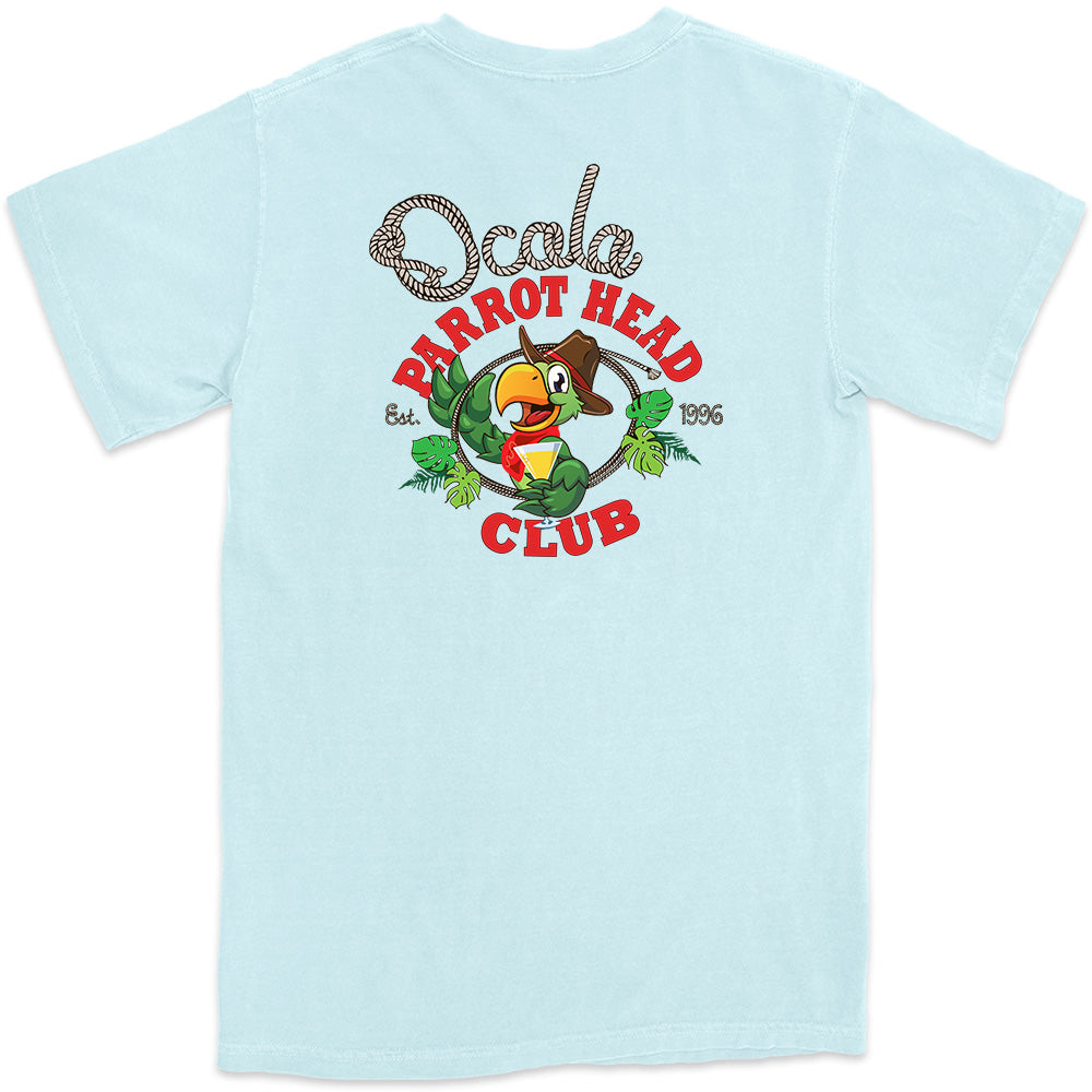 Ocala Parrot Head Club T-Shirt Chambray Light Blue