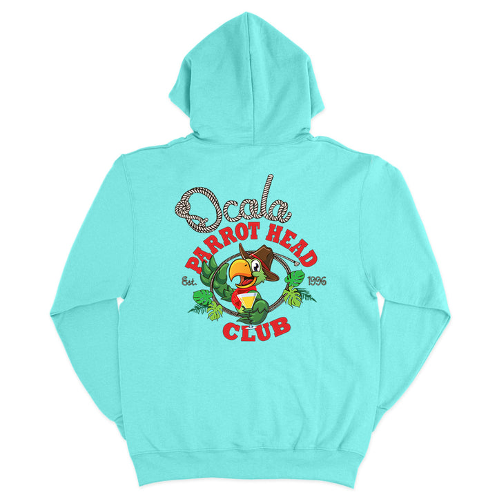 Ocala Parrot Head Club Soft Style Pullover Hoodie Cool Mint