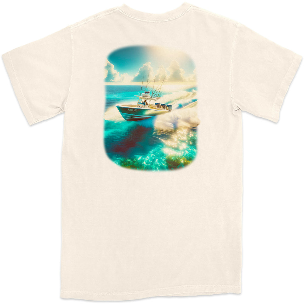 Triple Time Boating T-Shirt Natural