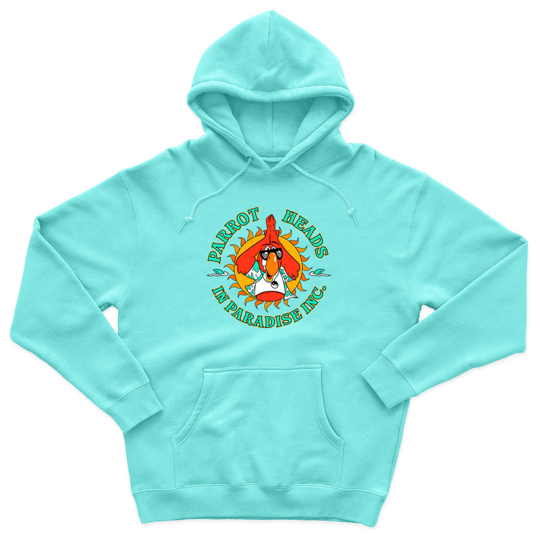 Parrot Heads In Paradise PHIP Soft Style Pullover Hoodie Cool Mint