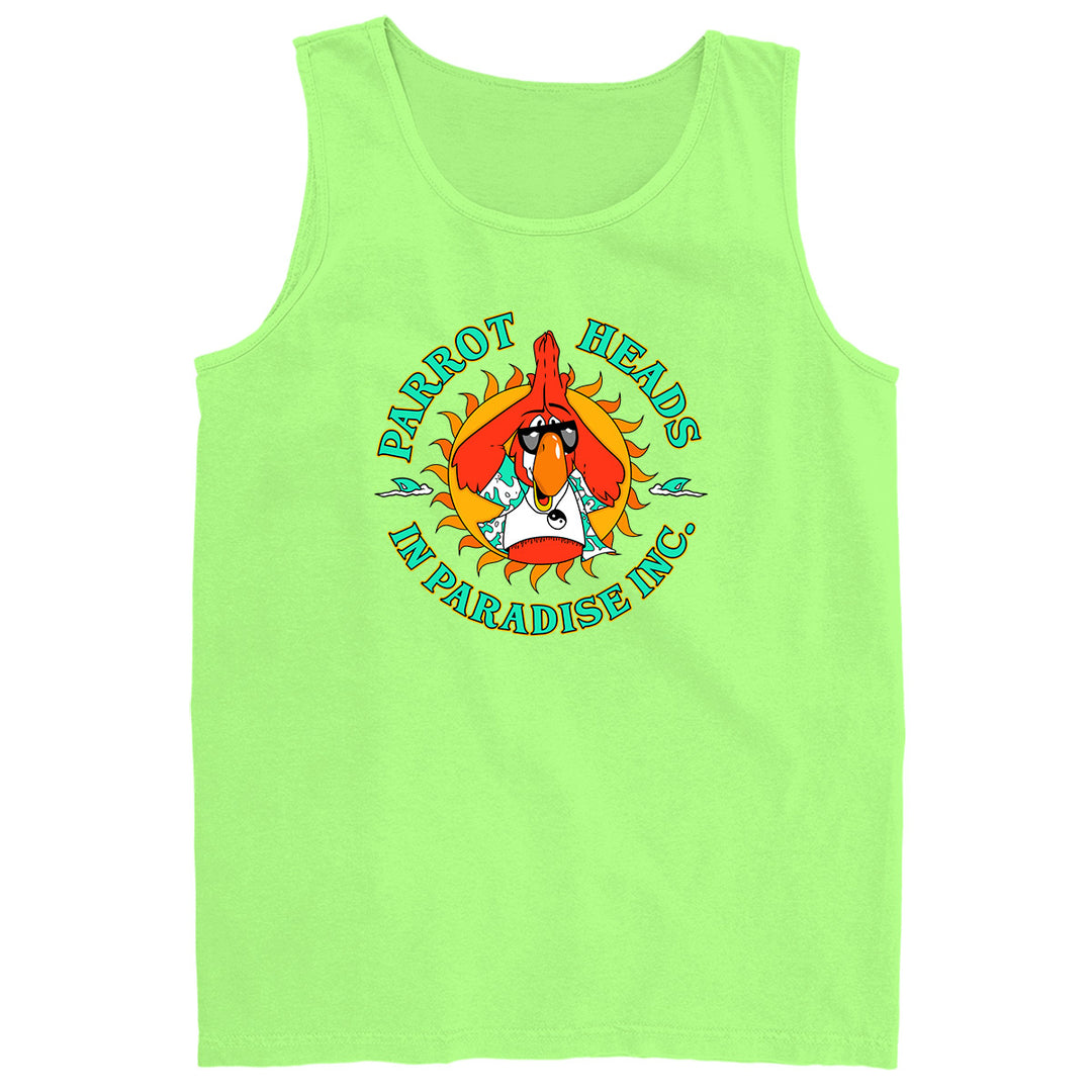 Parrot Heads in Paradise PHIP Parrot Head Club Tank Top Lime