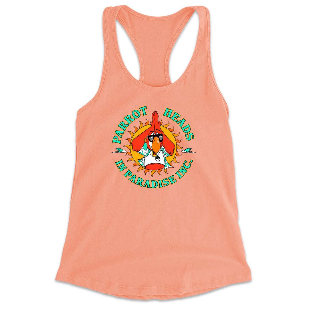 Parrot Heads in Paradise PHIP Racerback Tank Top Sunset