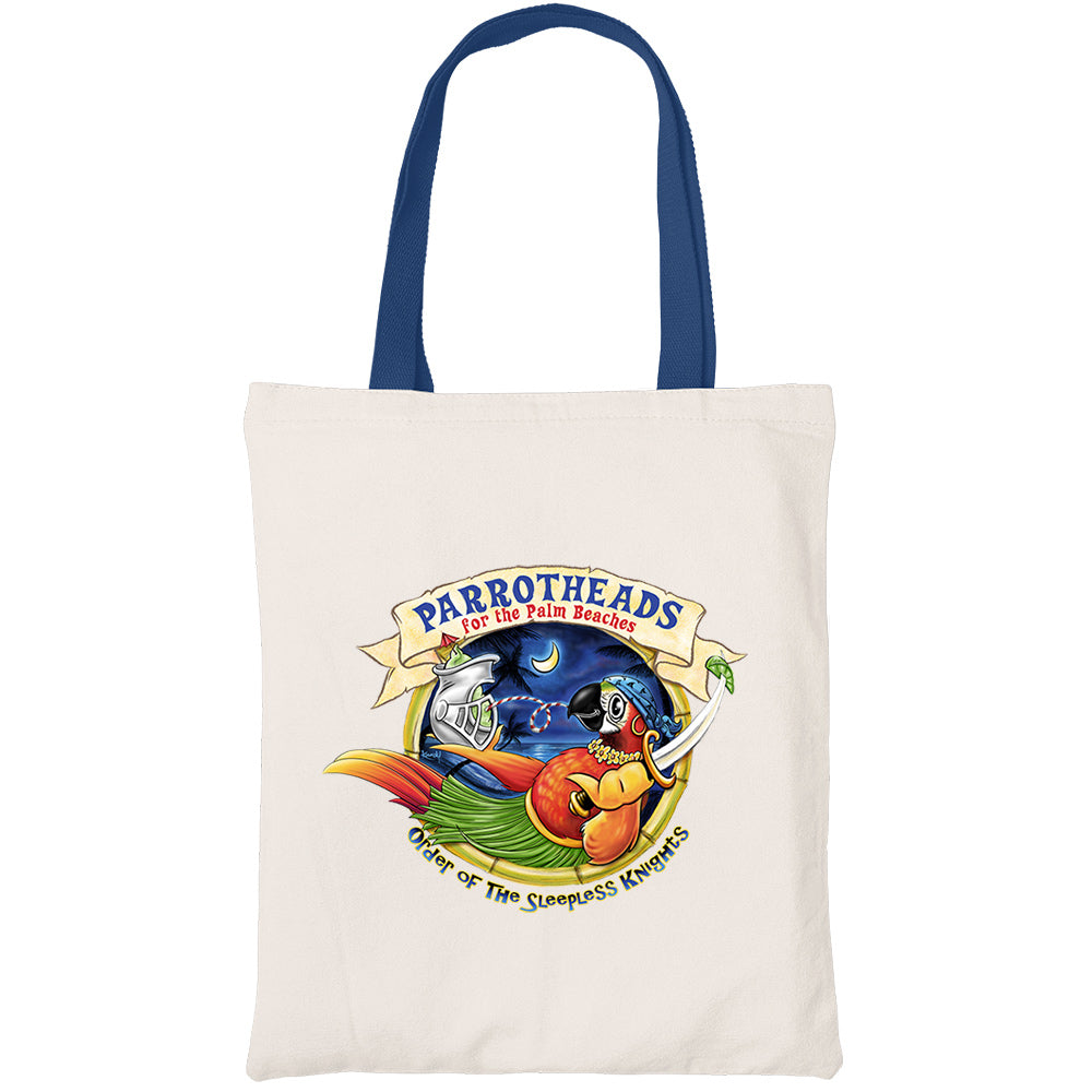 Parrot Heads For The Palm Beaches Canvas Beach Tote Bag