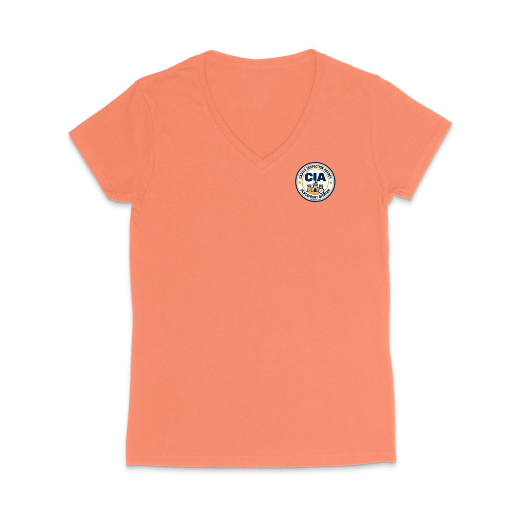 Castle Inspection Agency WOMEN'S V-Neck T-Shirt