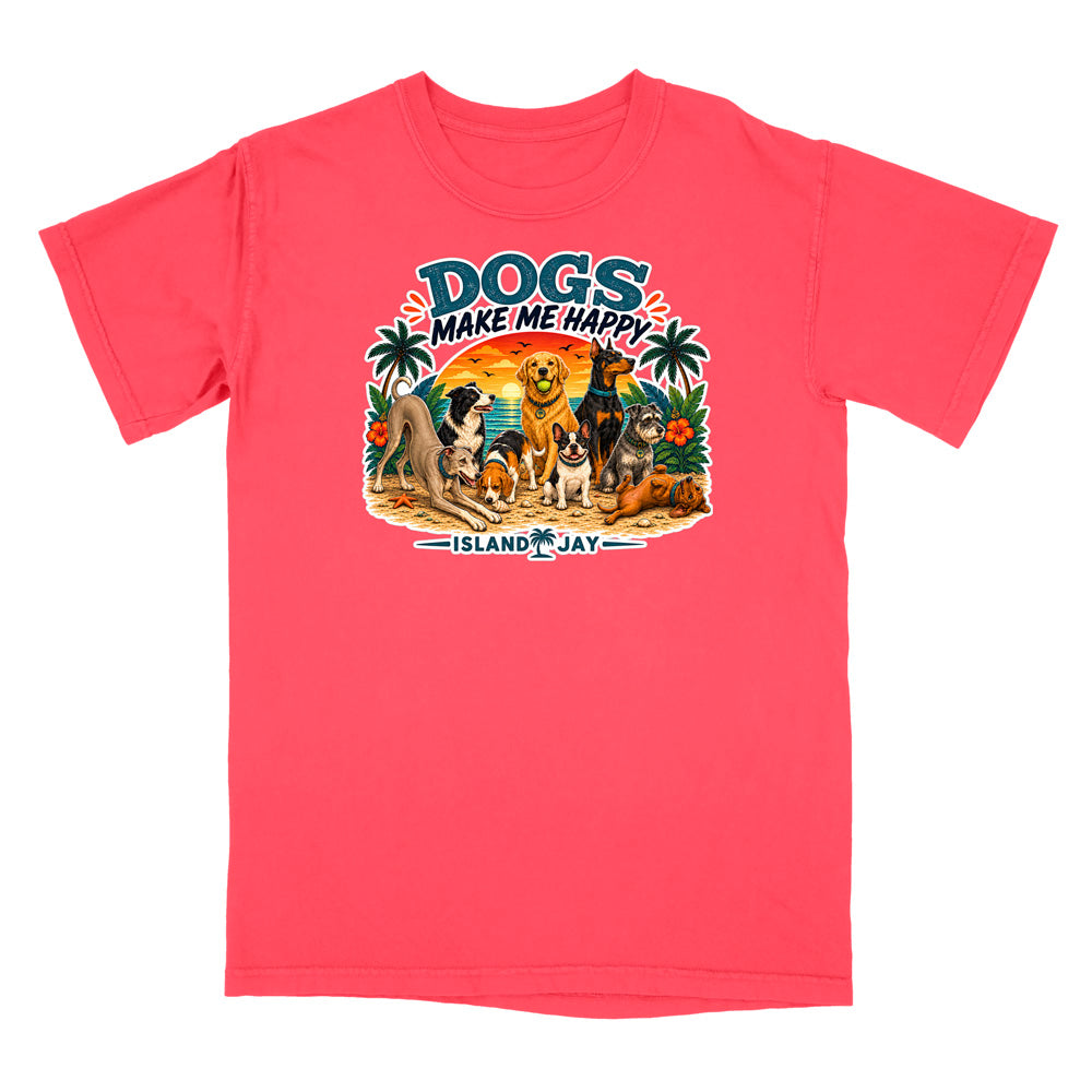 Dogs Make Me Happy T-Shirt
