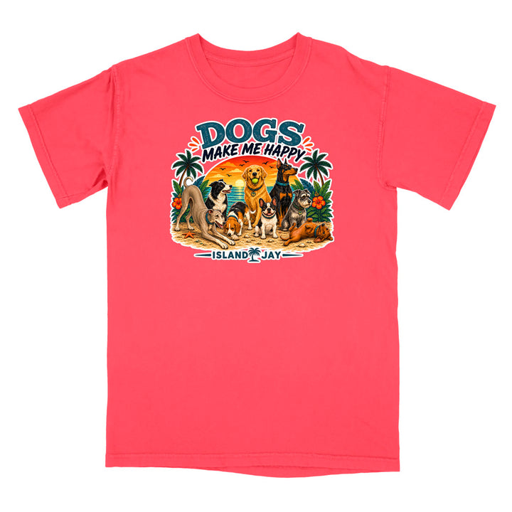 Dogs Make Me Happy T-Shirt