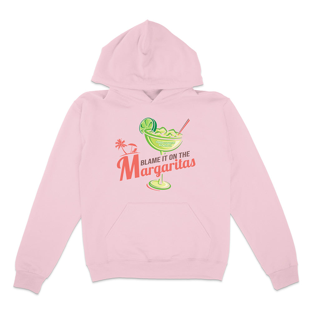 Howard Livingston Blame It on the Margaritas Soft Style Pullover Hoodie Pink