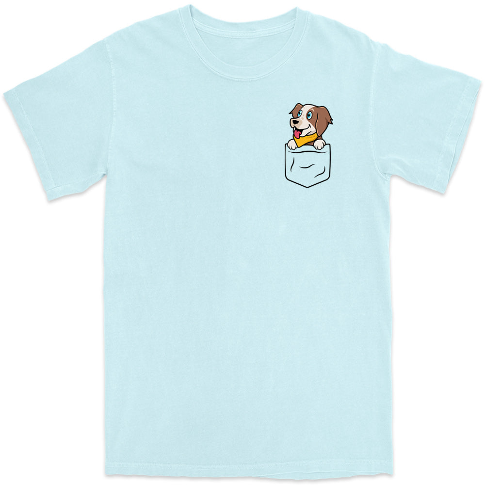 Pocket Dog Coco T-Shirt Chambray Light Blue