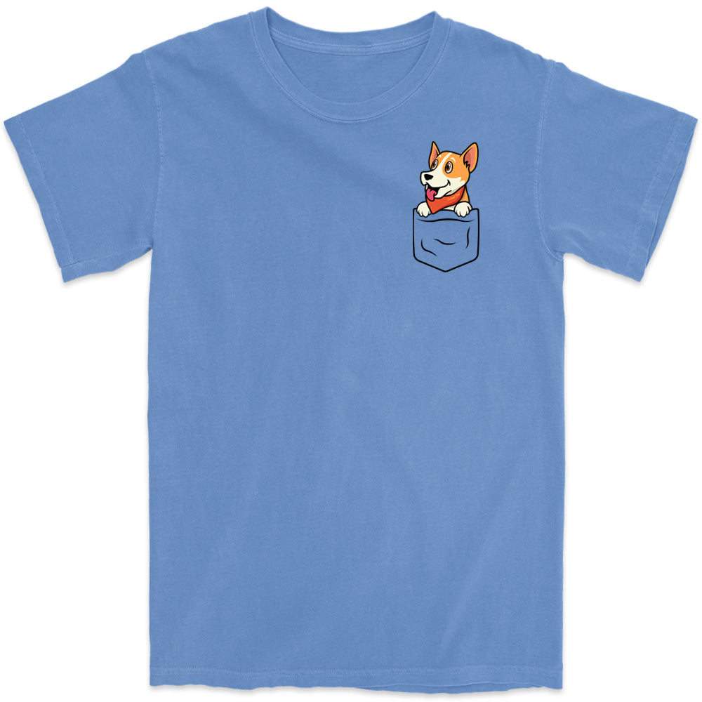 Pocket Dog Marlin T-Shirt Flo Blue