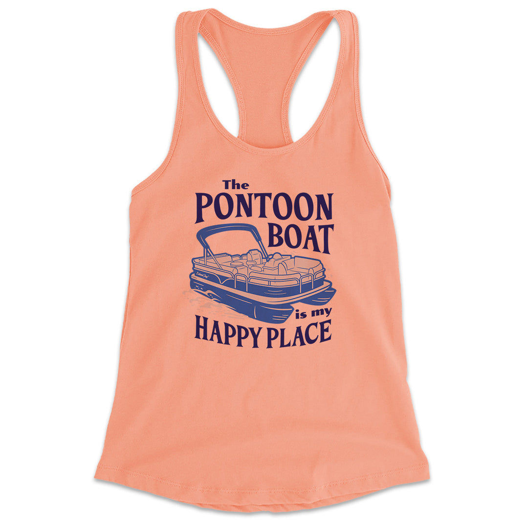 Women's The Pontoon Boat is my Happy Place Tank Top 