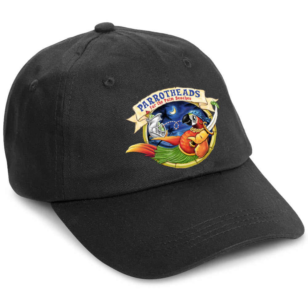 Parrot Heads For The Palm Beaches Club Logo Hat