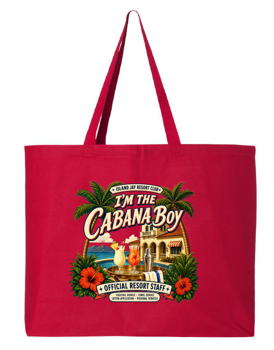 I'm The Cabana Boy Resort Large Tote