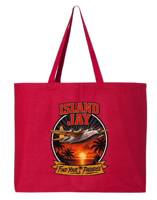 Island Jay Find Your Paradise Large Tote