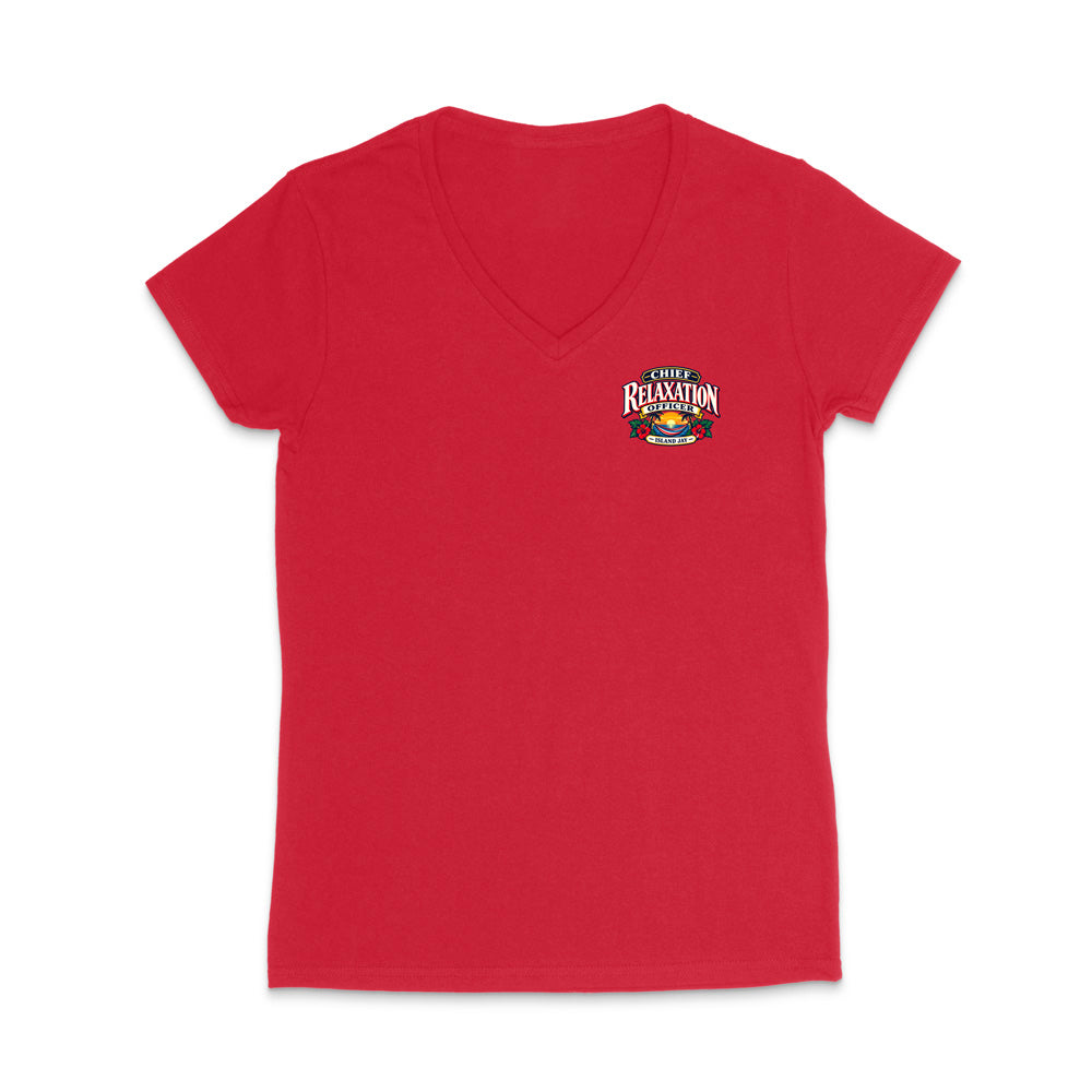 Chief Relaxation Officer WOMEN'S V-Neck T-Shirt