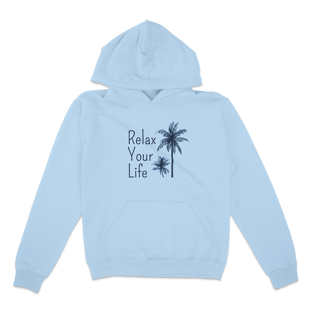 Relax Your Life Palm Tree Hoodie