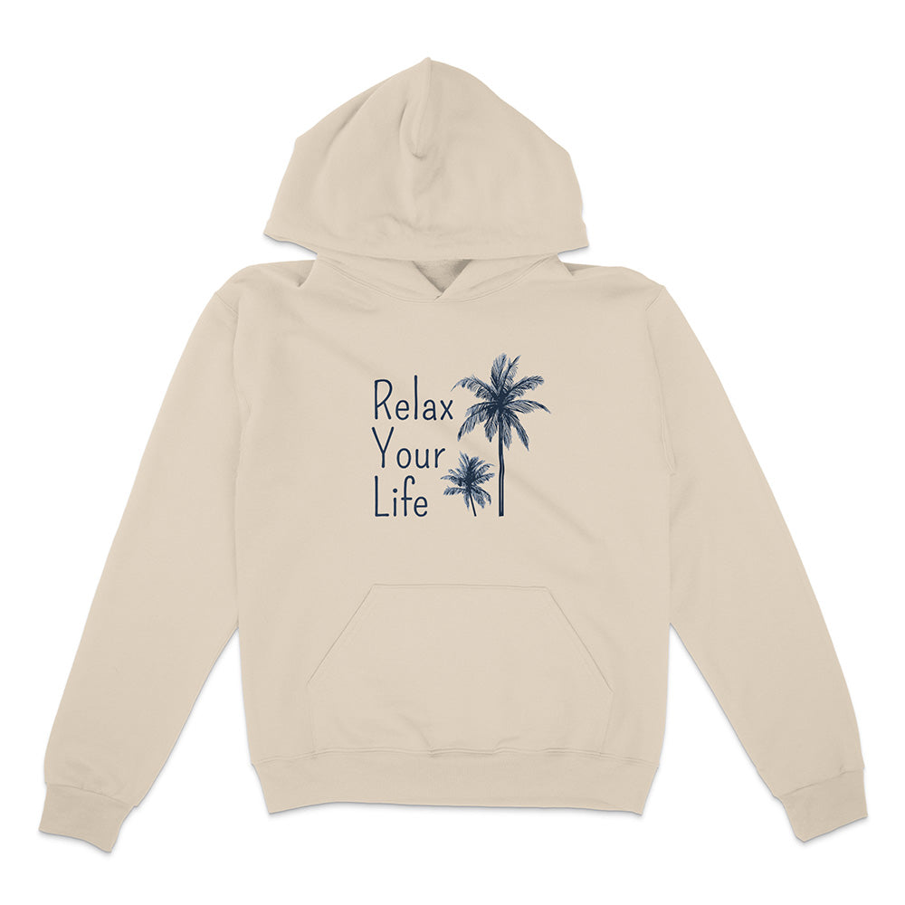 Relax Your Life Palm Tree Hoodie