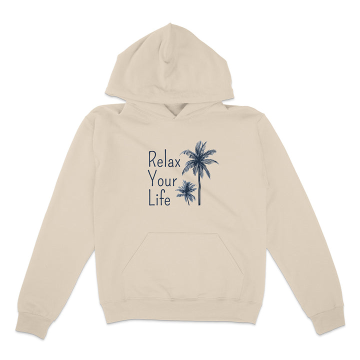 Relax Your Life Palm Tree Hoodie