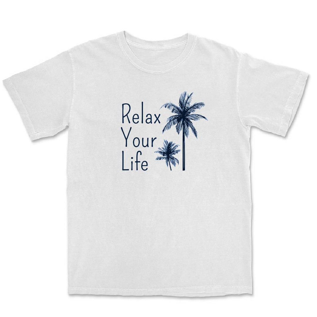Relax Your Life Palm Tree T-Shirt