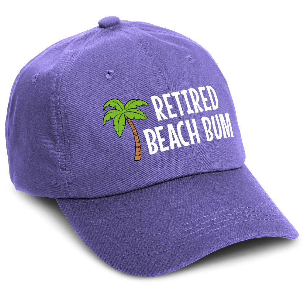 Retired Beach Bum Hat Purple