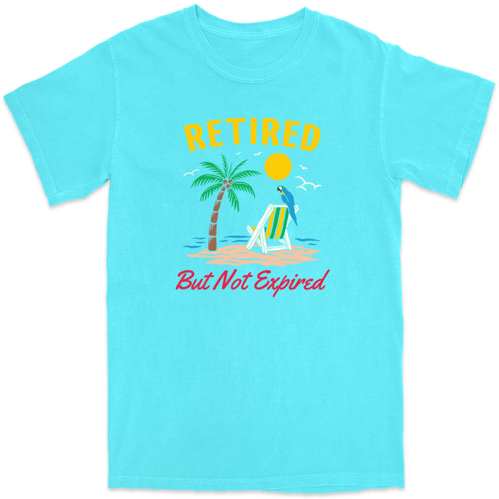 Retired But Not Expired T-Shirt Lagoon Blue