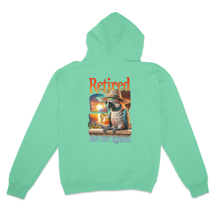 Retired But Not Expired Parrot Hoodie