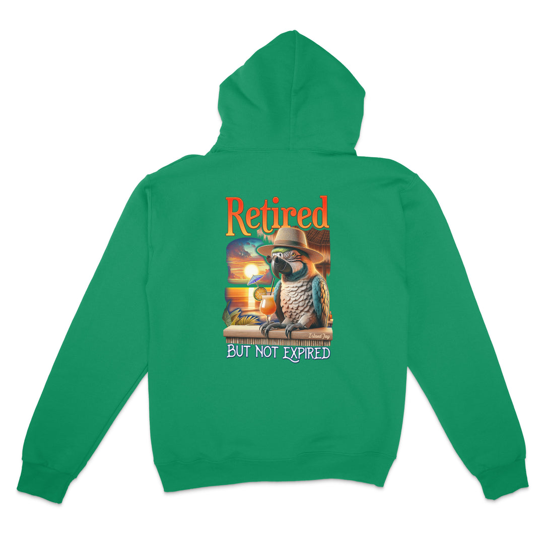 Retired But Not Expired Parrot Hoodie