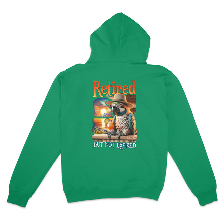 Retired But Not Expired Parrot Hoodie